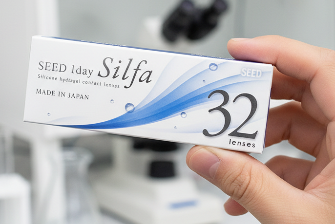 Lentilles journalières SEED 1day Silfa en boîte